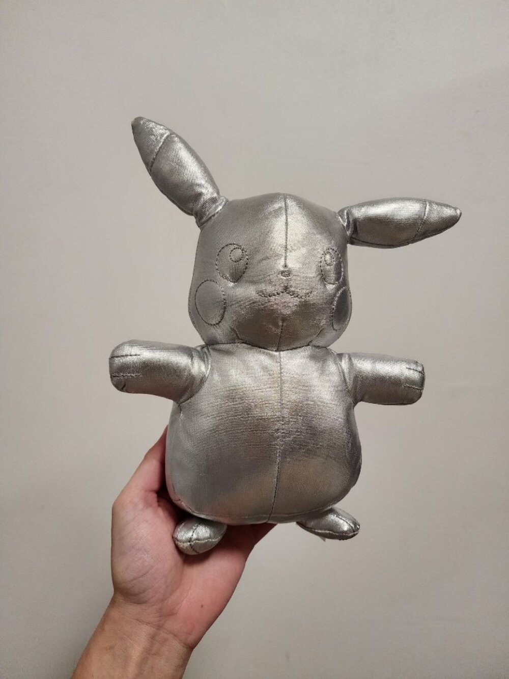 Pokemon Pikachu silver 25th anniversary edition 8" plush